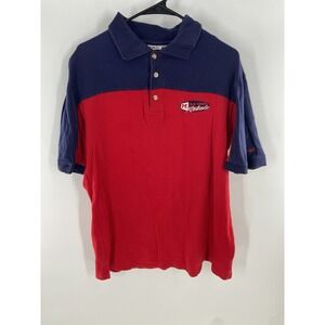 Red Oak Sportswear Men's Size Medium Ole Miss Rebels Red‎ Polo Shirt
